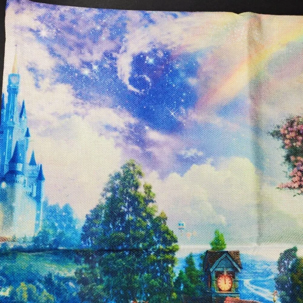 Cinderella Princess Sham Pillowcase Throw Accent Pillow Cushion Cover Home Decor